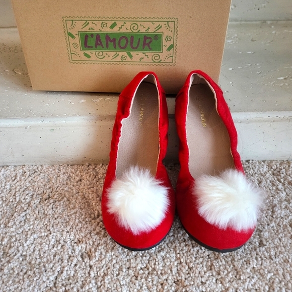❤️NWT❤️ L'AMOUR GIRLS PIXIE FLATS - Picture 10 of 10